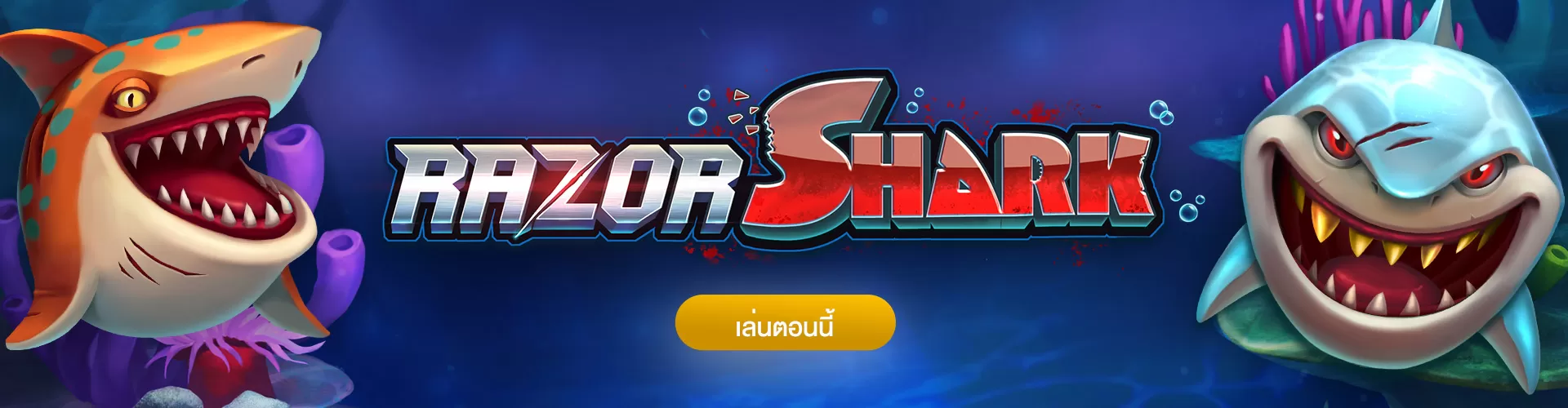 Razor Shark สล็อตโบนัส ตามล่าปลาฉลาม